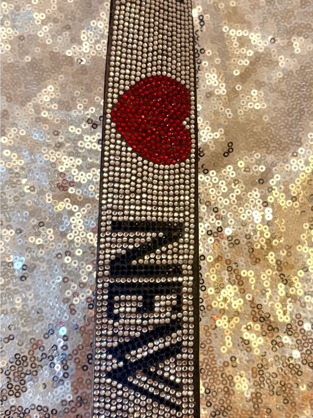 Aimee Kestenberg Silver Crystal Strap with Red Heart - Picture 2 of 5